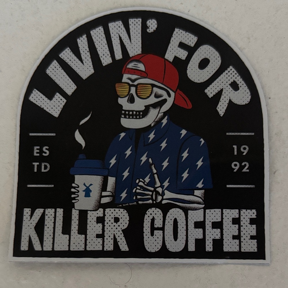 Dutch Bros Livin' for Killer Coffee Sticker
